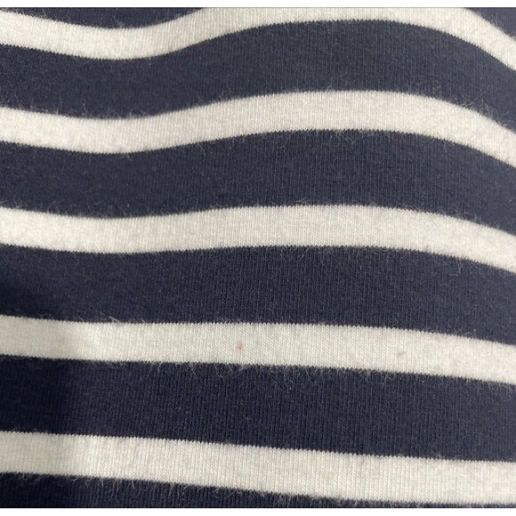 TALBOTS Women’s Skirt Sz S A-Line Striped Stretch Cotton Blend Elastic Waist - Picture 3 of 8